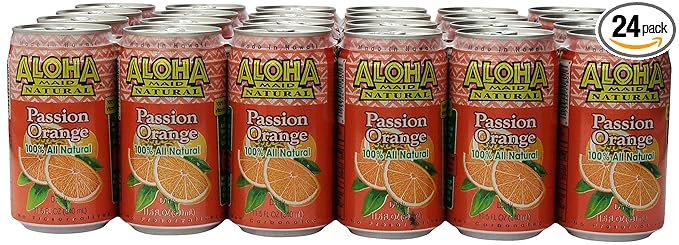 Aloha Maid Juice Passion Orange 11.5 Fl Oz (Pack of 24)