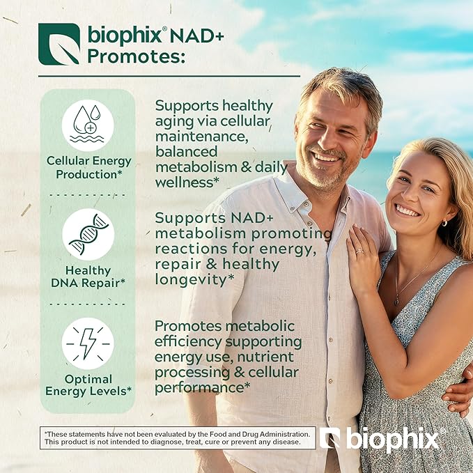biophix NAD+ Liposomal Supplement for Women &amp Men - 1000 mg per Serving - Nicotinamide Riboside Micronized Resveratrol &amp Quercetin Complex - 100 Veg Capsules - Non-GMO Gluten-Free cGMP Cert