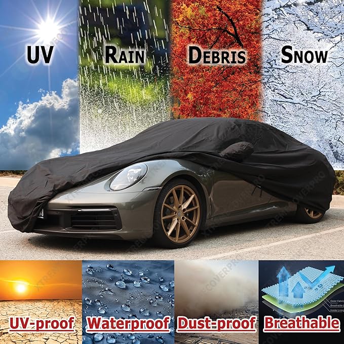 Car Cover Fits 2022 2023 2024 2025 Mercedes-Benz CLA250 CLA35 CLA45 XTREMECOVERPRO Platinum Series Black