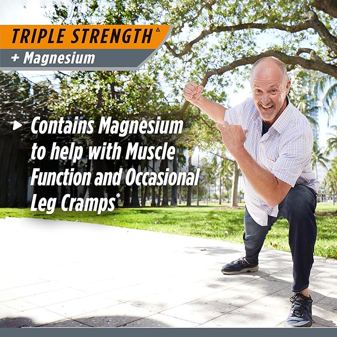 Osteo Bi-Flex Triple Strength Glucosamine Supplement with Magnesium Improve Joint Function Helps Leg Cramps and Muscle Function 80 Coated Tablets