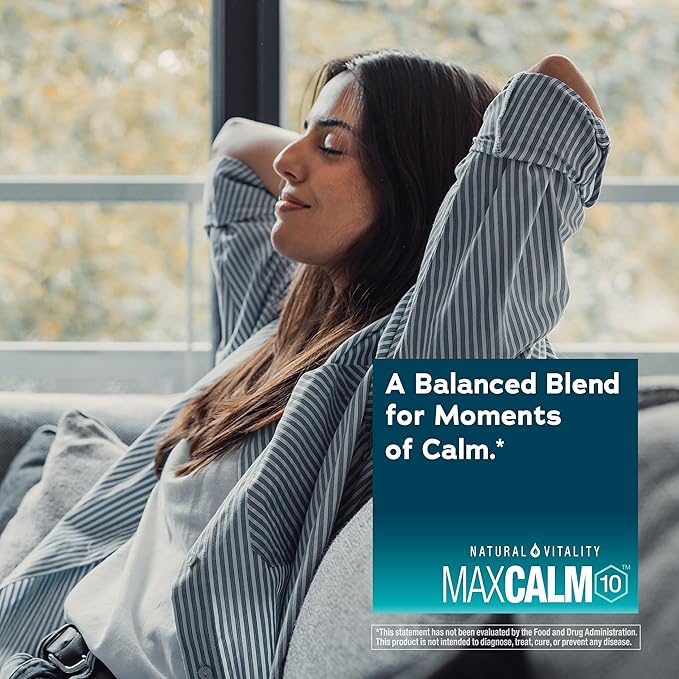 Natural Vitality MaxCalm Magnesium Complex Capsules | Advanced Formula &amp Enhanced Absorption | Gluten Free &amp Vegan Supplement | 90 Count