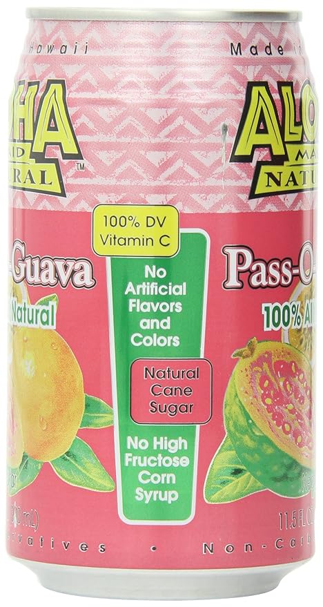 Aloha Maid Juice Pass-O-Guava 11.5-Ounce (Pack of 24)