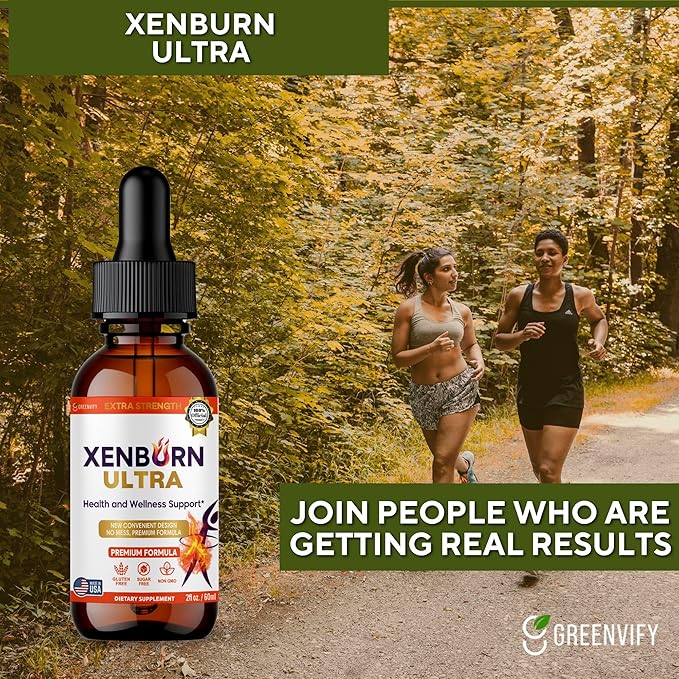 Xenburn Ultra Extra Strength Dietary Supplement Health and Wellness Support 60 Servings 2 fl oz Gluten Free Sugar Free Non GMO (1)