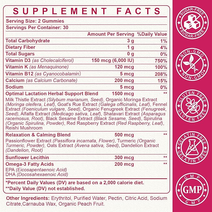 Liposomal Lactation Supplement Gummies for Nursing Moms Beef Organ Supplement for Women Bundle | Lactation Support Gummies &amp Grass Fed Beef Liver Kidney Uterus Ovary Capsules