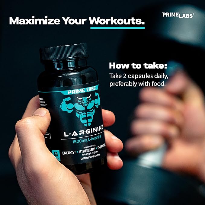 Prime Labs L Arginine (60 ct) + Creatine HCl Capsules (60 ct)