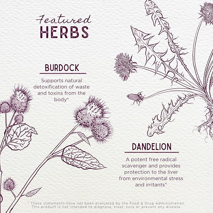 WishGarden Herbs Liver Strength Tonic - Plant-Based Herbal Liver Support Supplement with Burdock Dandelion Root &amp Yellow Dock Root Supports Liver Cleanse Detox &amp Repair Healthy Liver Functi