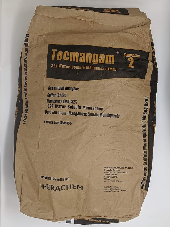 Manganese Sulfate Monohydrate 55lb Bag - 32% Mn