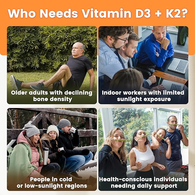 VEV Vitamin D3 K2 10000 IU Magnesium Supplement – with Vitamin D and K (MK-7) Magnesium Glycinate &amp Malate Zinc Citrate – 300 Softgels for Energy Bone &amp Muscle Support