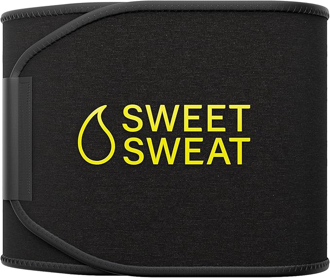 Sports Research Training Performance Pack - Creatine Monohydrate and Sweet Sweat Waist Trimmer (Black/Yellow Small)