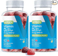 Viteey Vitamin D3 Gummies for Adults &amp Teens - 5000 IU 125mcg Ultra Strength - Joint &amp Muscle Health Immune Boost - Chewable Vitamin D Gummies - Vegetarian Gelatin Free - Tasty Berry Flav