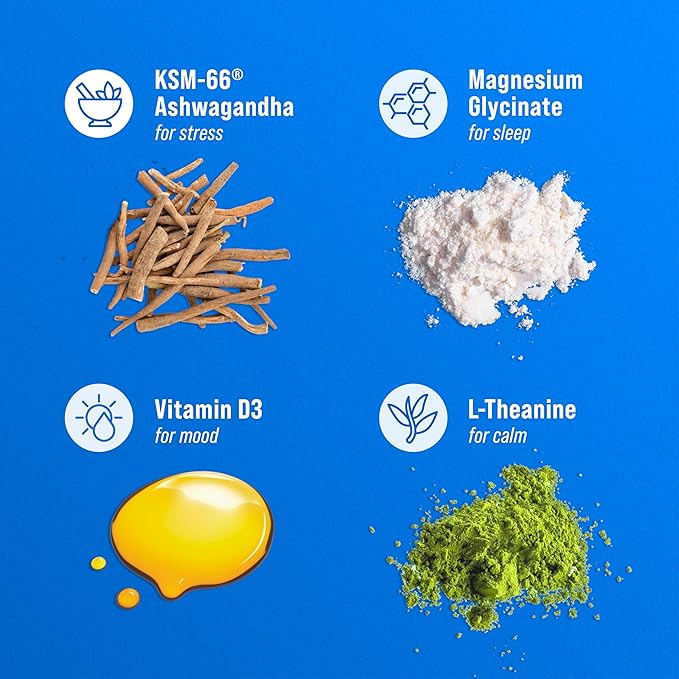 Nello Supercalm Powdered Drink Mix Cortisol Reducer* and Sleep Aid Supplement L Theanine Ksm-66 Ashwagandha Magnesium Glycinate Vitamin D 3 No Sugar Non GMO On The Go 20 Ct Cherry Limeade
