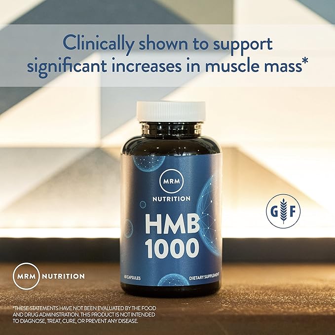 MRM - HMB 1000 Muscle Maintenance Helps Improve Muscle Strength and Body Composition (60 Count)