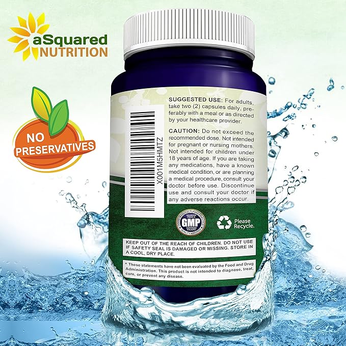 aSquared Nutrition Vitamin C Liposomal Complex - 1500mg Supplement - 180 Capsules - High Absorption VIT C Ascorbic Acid Pills - Supports Immune System &amp Collagen Health - 90 Servings
