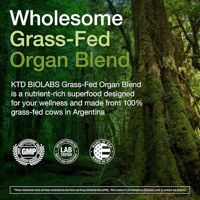 (Pack of 2) Grass Fed Beef Organ Supplement - Supports Whole Body Wellness 3000mg - with Desiccated Beef Liver Heart Kidney Pancreas Spleen - Organ Complex for Immune Digestive Health (150 Caps)