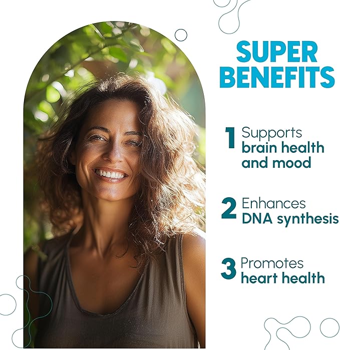 L-Methylfolate 15mg - L Methyl Folate Supplement 5-MTHF for Folic Acid Deficiency - Max Absorption and Potency - l-methylfolate 15 mg - Methyl folate 15 mg - 120 Vegan Capsules Non-GMO Gluten Free