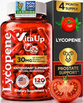 VitaUp Lycopene Supplements for Men – USA Made Prostate Supplements for Men with Natural Tomato Extract – Non-GMO Lycopene Supplement for Normal Prostate Skin &amp Antioxidant Support – 120 Count