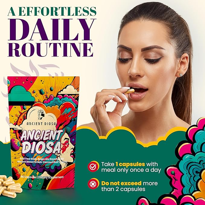 Grass Fed Beef Liver Capsules - Female-Focused Organ Supplement with Liver Heart Ovary &amp Uterus - Supports Hormone Balance &amp Vitality Whole Body Wellness - 60 Capsules