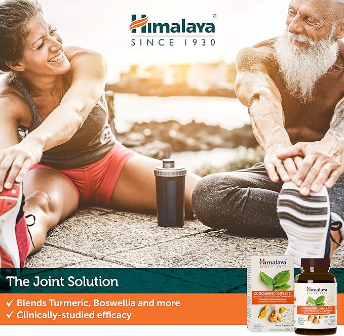 Himalaya Curcumin Complete - Herbal Joint Support Supplement with Turmeric Curcumin for Joint Health and Mobility Support 95% Curcuminoids - Vegan Non-GMO Gluten Free 60 Capsules