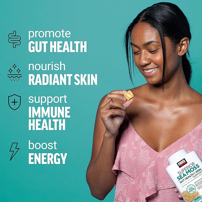 Force Factor Superior Sea Moss Gut Health + Skin Support Support Gut Health &amp Healthy Skin Hair &amp Nails Boost Energy &amp Immune Health with Biotin &amp LactoSpore Probiotics S’Mores 6