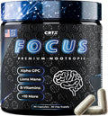 Nootropic Strongest Focus Supplement - Clinically Backed Ingredients Made in USA - Scientifically Backed Doses - Supplement for Brain Fog - AlphaGPC Lions Mane Rhodiola and More 10:1 90 Capsules