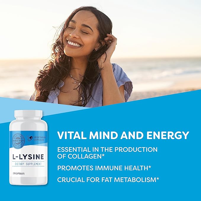 Vimergy L-Lysine (270 Capsules) &amp MSM (120 Capsules) Kit