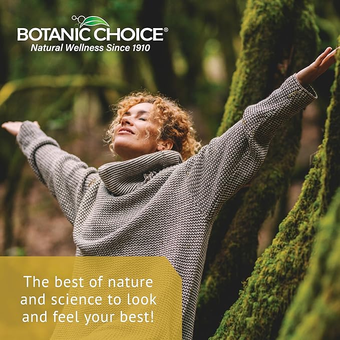 Botanic Choice Thyroid Complete –Support Now with Ashwagandha Schisandra Chinensis Iodine -for Thyroid Energy Hair Nail Health Heart Health Support Hormone Support (60 Vege Caps)