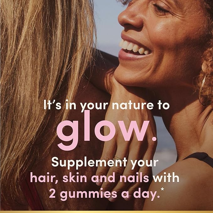 Nature's Bounty Optimal Solutions Hair Skin and Nails Pectin Gummies 2500 mcg Biotin Per Serving No Stick Gummy Vegetarian Formula Strawberry Flavor 200 Count 100 Total Servings (Pack of 3)