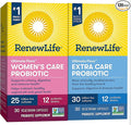 Renew Life Adult Probiotic Supplement Bundle Pack - Women's Care 25B and Extra Care 30B 30 Count (Pack of 2)