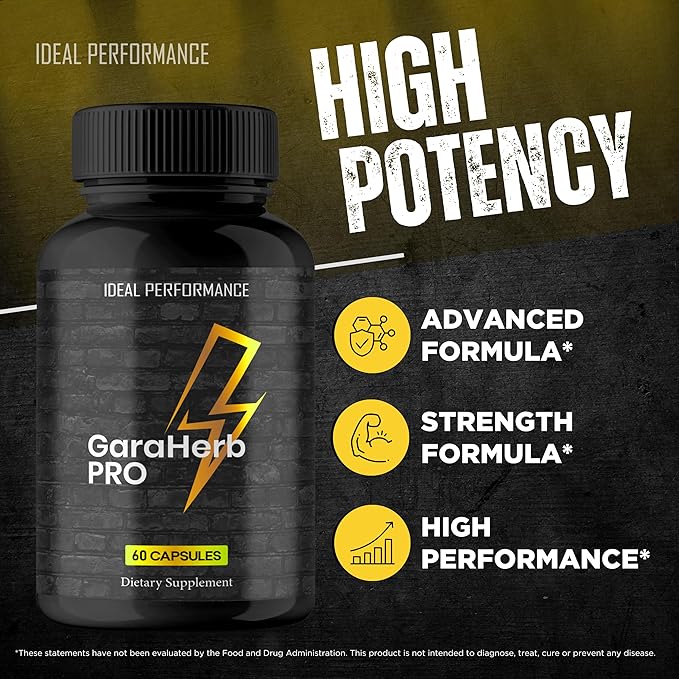 Garaherb Male Supplement Official Garaherb Capsulas - Maximum Strength All Natural Formula for Energy Stamina &amp Performance Advanced Formula Garaherb Supplement for Men Reviews (5 Pack)