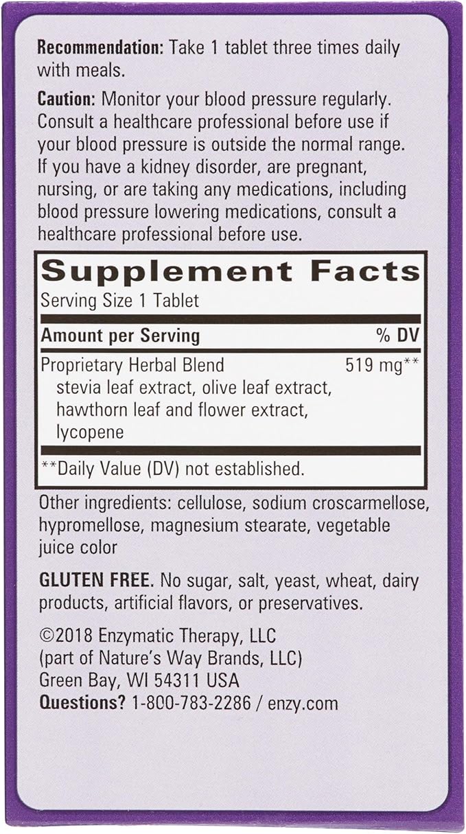 Enzymatic Therapy - Bp Manager 90 tablets [Health and Beauty]