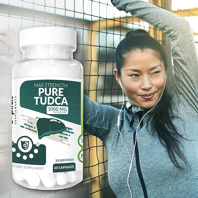 eXplicit Supplements Max Strength Pure TUDCA 1000mg per Serving (60 Capsules) High Potency Premium Quality Tudca Supplement
