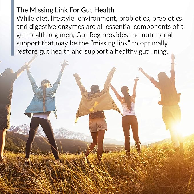 BioTrust Gut Reg Supports a Healthy Gut Lining Helps Restore Gut Health and Helps Relieve Occasional GI Discomfort with PepZin GI L-Glutamine and Ginger Extract Non-GMO Gluten-Free (60 Capsules)