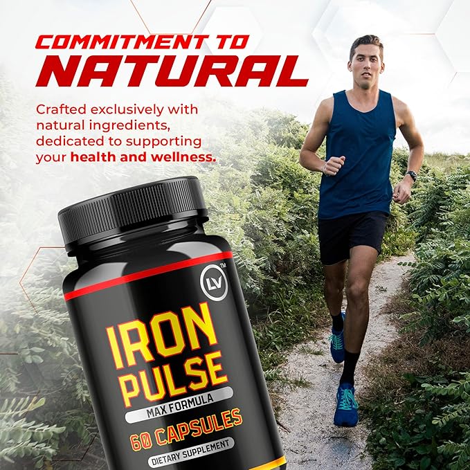 LIVORKA (5 Pack) Iron Pump Pills Iron Pump Iron Pump Capsules Iron Pump Formula Iron Pump Vitamin Iron Pump Energy Pills Iron Pump Advanced Formula Pump Iron 300 Capsules for 5 Months