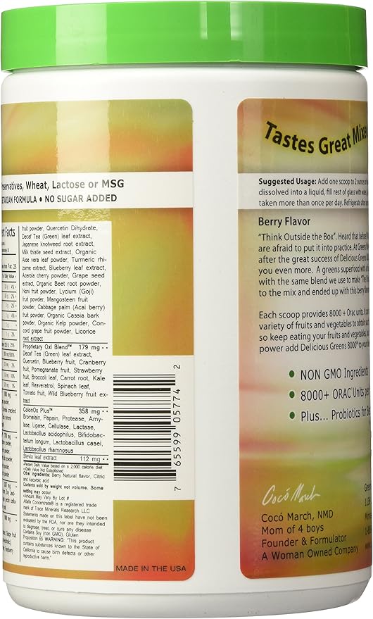 Greens World Delicious Greens 8000 Berry - 10.6 oz