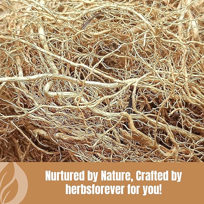 Herbsforever Khas Powder | Vetiveria Zizanioides | Natural Dietary Fiber | Non-GMO Vegan Gluten-Free | 454 GMS