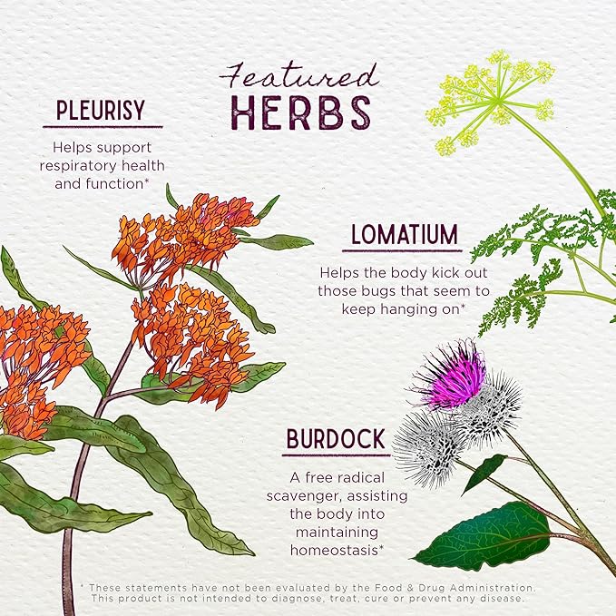 WishGarden Herbs Get Over It! - Herbal Immunity Recovery Supplement &amp Immune Booster Tincture Provides Immunity Boost to Help Eliminate Stubborn Conditions Immune Support Lung Support Biotic