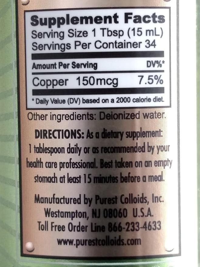 MesoCopper ® 10 ppm Colloidal Copper 500 mL/16.9 Oz