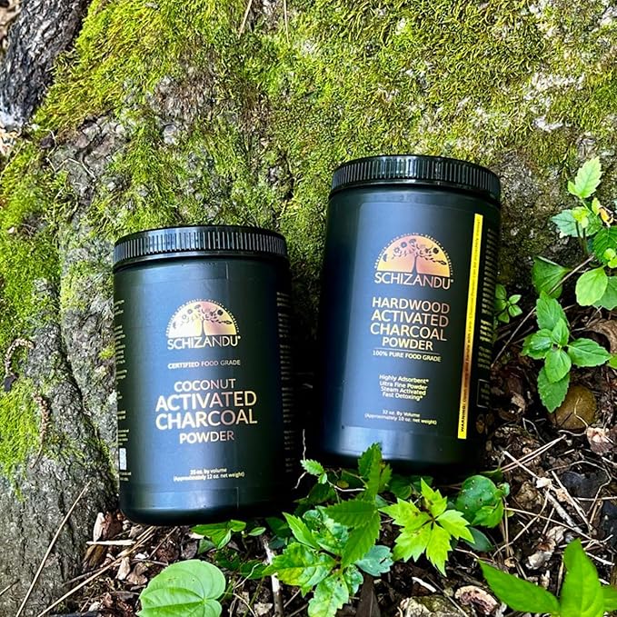 Organic Charcoal Powder Activated Charcoal Natural Vegan Organic GMO Free - Large Bottle 25 oz Powder - 3pack