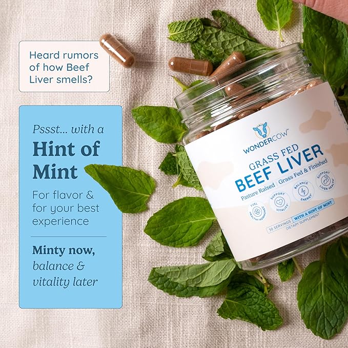 WONDERCOW Beef Liver Capsules + Beef Protein Isolate with Bovine Colostrum – Premium Grass-Fed Wellness Bundle – Non-GMO Gluten-Free