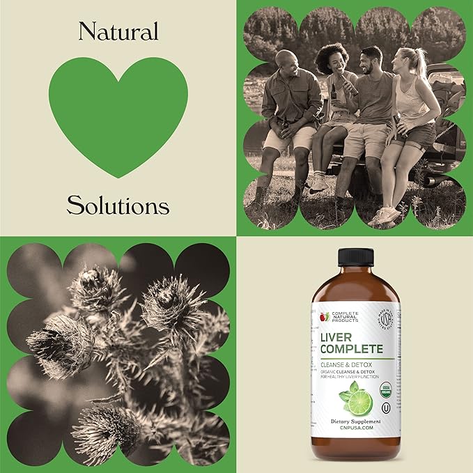Liver Complete 8oz Organic Liquid Concentrate - Liver Cleanse &amp Digestive Bitters Vinegar Supplement