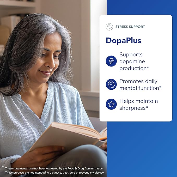 Pure Encapsulations DopaPlus - Supports Dopamine Production - for Daily Brain Function* - with Folate Vitamin B6 &amp L-5-MTHF - Non-GMO &amp Vegan - 180 Capsules