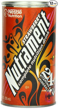 Nutrament Energy and Fitness Drink Strawberry 12 Ounce Cans (Pack of 12)