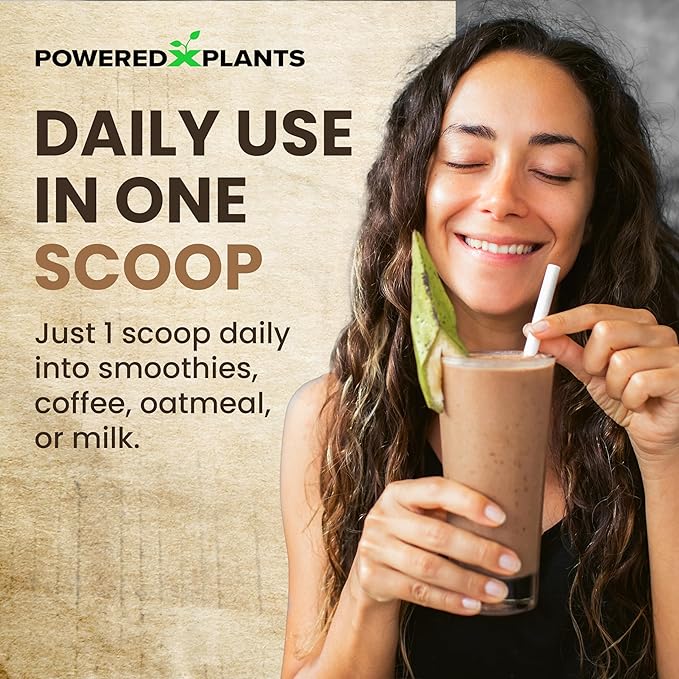 High Flavanol Cocoa Powder - 1500mg Cocoa Flavanols 12X More Epicatechin 700MG Epicatechin Antioxidant Flavonoids - Supports Brain Heart Health Nitric Oxide &amp Circulation by Powered X Plants