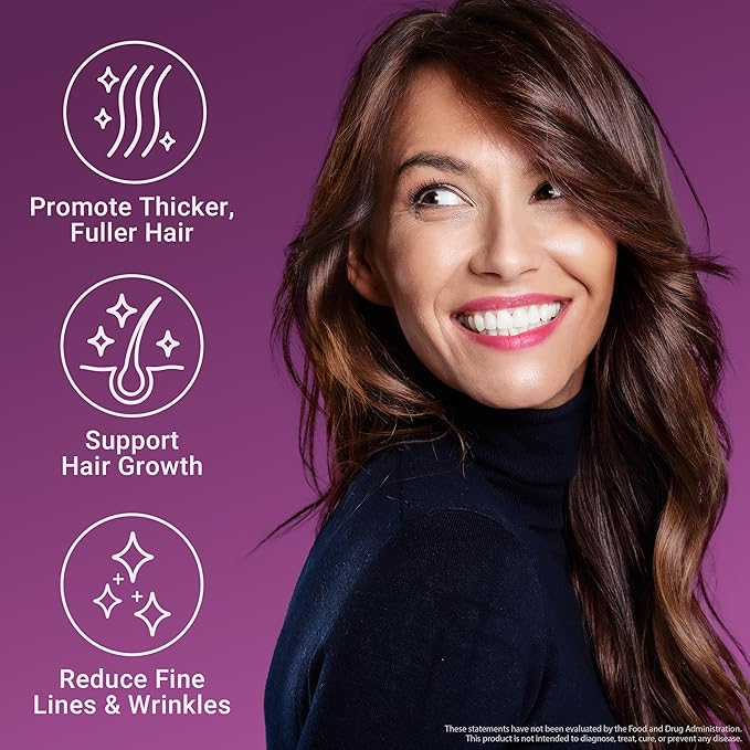Force Factor Hair Growth Accelerator Multivitamin for Women &amp Men with Lustriva Biotin Horsetail &amp Vitamins A B12 C D &amp E for Thicker Hair Healthier Skin &amp Nails 90 Capsules