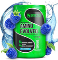 Species Nutrition Amino Evolved EAA &amp BCAA Powder Fermented Branched Chain Amino Acids Muscle Recovery &amp Endurance Pre &amp Post Workout Supplement (Blue Raspberry 30 Servings)