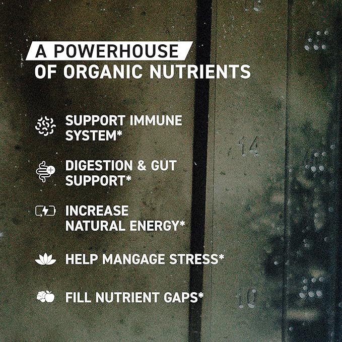 Kaged Organic Greens Powder | Apple Cinnamon | Outlive 100 Superfood &amp Greens Powder | Apple Cider Vinegar Supergreens Ashwagandha | Vitamins &amp Minerals | Supplements for Men &amp Women | 3