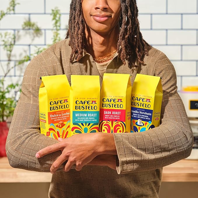 Café Bustelo Vanilla Horchata Artificially Flavored Ground Coffee 11-Oz. Bags (Pack of 6)