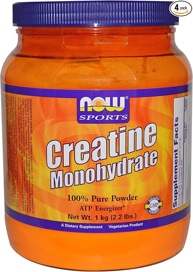 Now Foods Creatine Monohydrate 2.2 lb (Pack of 4)