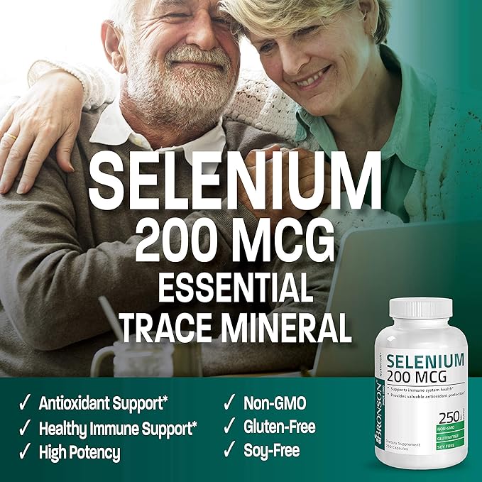 Bronson Probiotic 50 Billion CFU + Prebiotic with Apple Polyphenols &amp Pineapple Fruit Extract + Selenium 200 Mcg for Immune System Thyroid Prostate and Heart Health