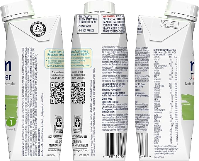 Nutren Junior Fiber Vanilla 24 Count